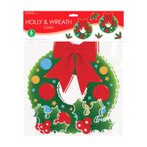 Holly & Wreath Christmas Cutouts